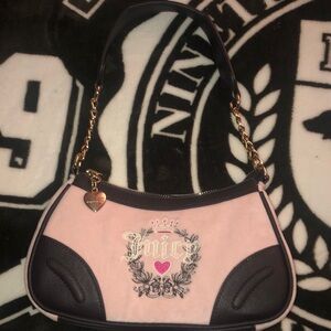 Juicy Couture Baby Pink and Brown Heritage Shoulder Bag 💗🤎